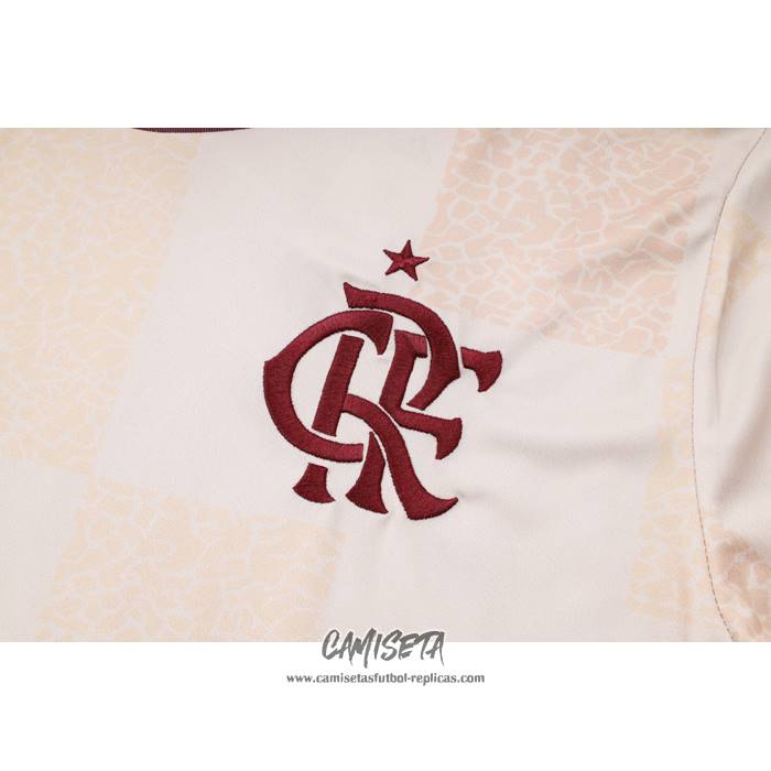 Chandal del Flamengo 2024-2025 Manga Corta Blanco - Pantalon Corto